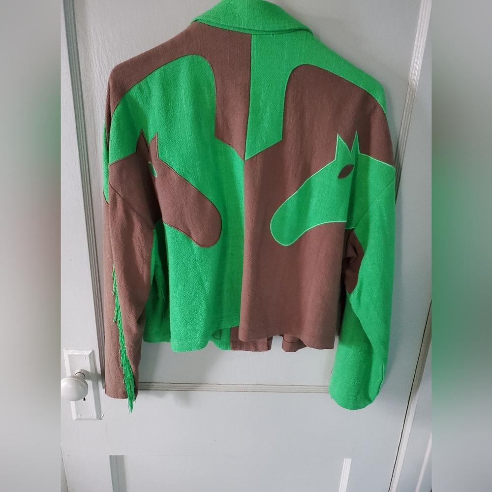 Fashion Brand Company Green and Brown Jacket - Picture 2 of 4
